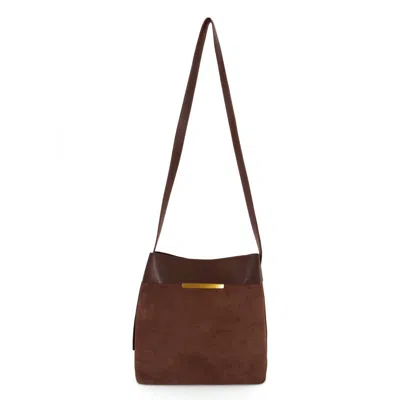 Like Dreams Women's Midnight Quilted Suede Mini Tote Bag In Brown