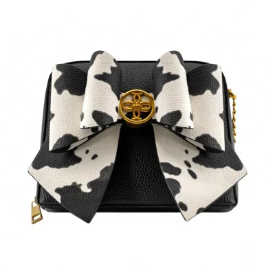 Like Dreams Women's Moo Bow Mini Crossbody Bag In Black