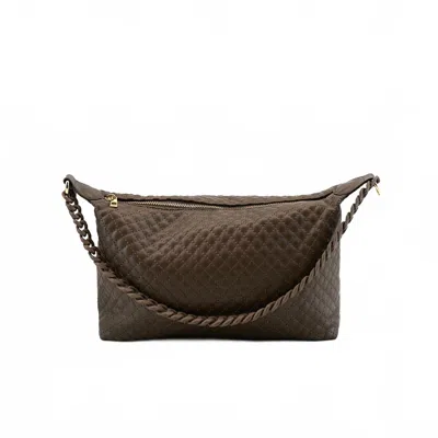 Like Dreams Women's Morgan Baguette Vegan Crossbody Bag In Chocolate Brown In Multi
