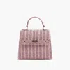 Like Dreams Women's Neo Pastel Straw Crossbody Bag In Lilac In Blue