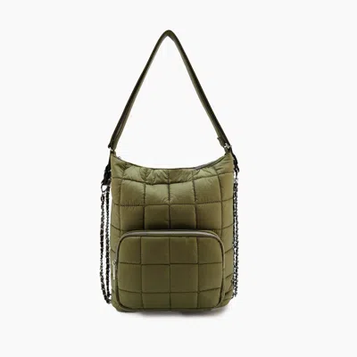 Like Dreams Women's Odette Convertible Quilted Puffer Bag In Olive In Green