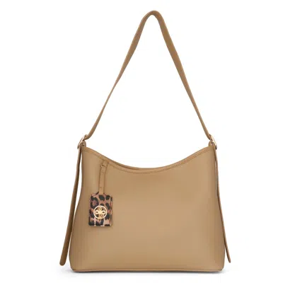 Like Dreams Women's Panthera Mini Tote Bag In Brown In Beige