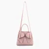 Like Dreams Women's Park Bow Vegan Satchel Crossbody Bag In Blush In Pink