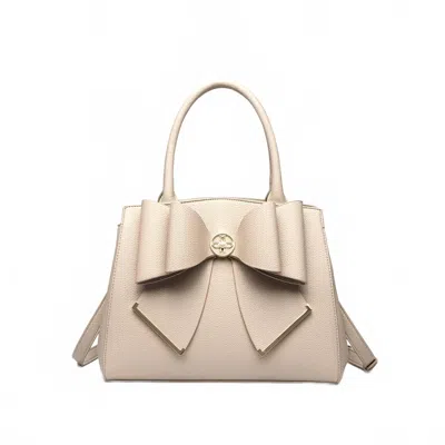 Like Dreams Women's Poppy Bowtie Top Handle Satchel Bag In Beige In Sand