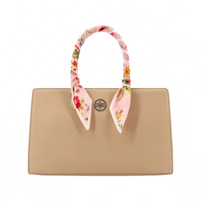 Like Dreams Women's Primrose Scarf Crossbody Bag In Beige In Sand