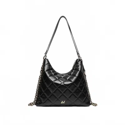Like Dreams Women's Quilted Vegan Leather Convertible Shoulder Bag In Black