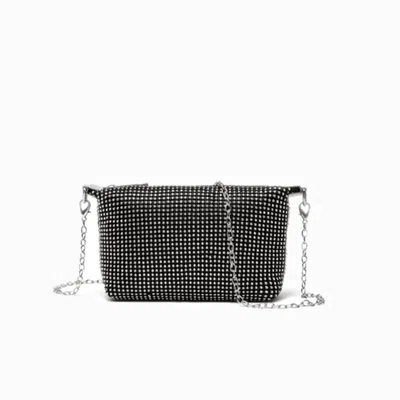 Like Dreams Women's Remy Rhinestone Evening Clutch Bag In Black