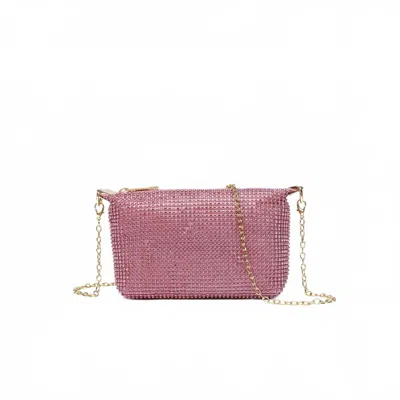 Like Dreams Women's Remy Rhinestone Evening Clutch Bag In Pink