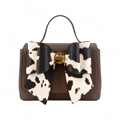 Like Dreams Women's Saddle Bow Crossbody Bag In Brown In Red