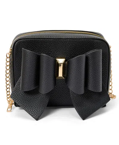 Like Dreams Women's Senna Boxy Mini Bowtie Crossbody Bag In Black