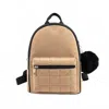 Like Dreams Women's Sophie Quilted Hearts Mini Backpack In Beige/black In Multi
