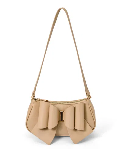 Like Dreams Women's Spring Bow Baguette Shoulder Bag In Beige