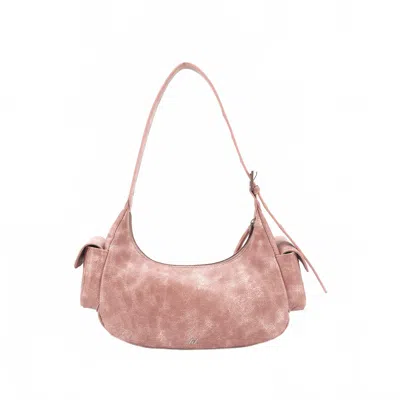 Like Dreams Women's Stormi Utility Y2k Cargo Shoulder Bag In Blush In Gold