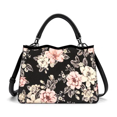 Like Dreams Women's Violette Floral Print Crossbody Satchel Bag In Black