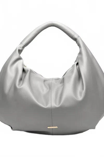 Like Dreams Women's Wanderlust Tote Scrunchie Hobo Bag In Gray