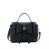 Like Dreams Women's Zoey Double Bow Crossbody Bag In Black In Black