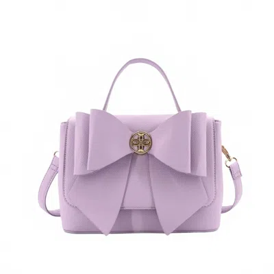 Like Dreams Women's Zoey Double Bow Crossbody Bag In Lilac In Blue