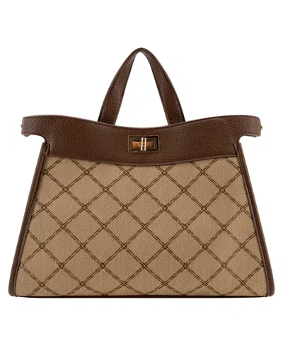 Like Dreams Zola Adjustable Medium Satchel Handbag In Brown