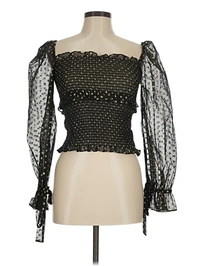 Pre-owned Likely 3/4 Sleeve Blouse In Black