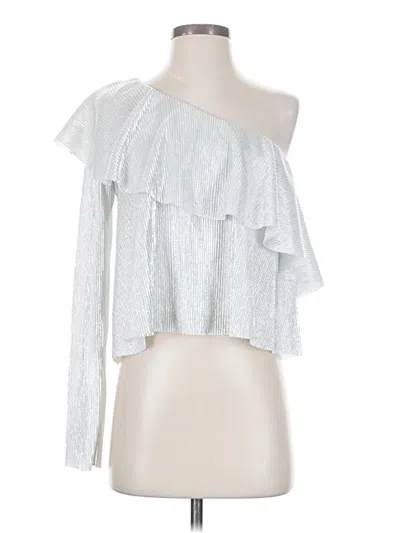 Pre-owned Likely 3/4 Sleeve Blouse In Silver