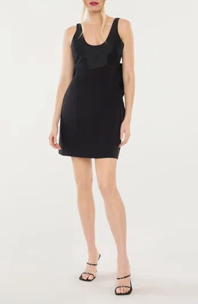 Likely Amalia Bow Back Cocktail Minidress In Black