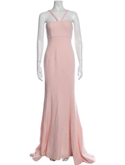 Pre-owned Likely Asymmetrical Long Dress In Pink
