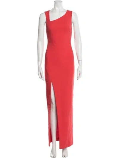 Pre-owned Likely Asymmetrical Long Dress In Red