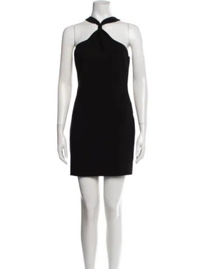 Pre-owned Likely Asymmetrical Mini Dress In Black