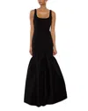 Likely Bowie Trumpet Gown In Black
