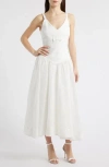 Likely Breena Eyelet Midi Sundress