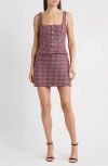 Likely Calissa Houndstooth Minidress In Purple