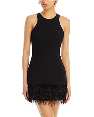 LIKELY CAMI FEATHER TRIM DRESS