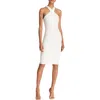 Likely Carolyn Halter-neck Sheath Dress In White