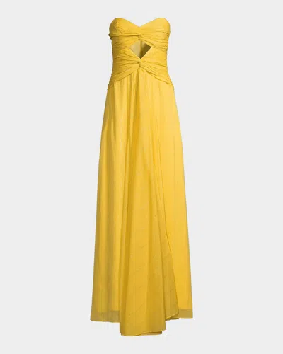 Likely Clea Sweetheart Gown In Tangerine