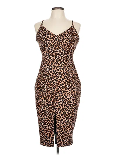 Pre-owned Likely Cocktail Dress In Brown