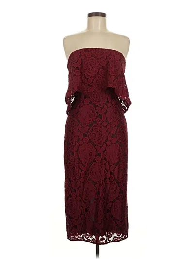 Pre-owned Likely Cocktail Dress In Burgundy