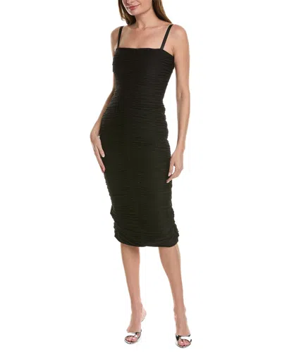 Likely Cole Ruched Lurex Midi Dress In Black