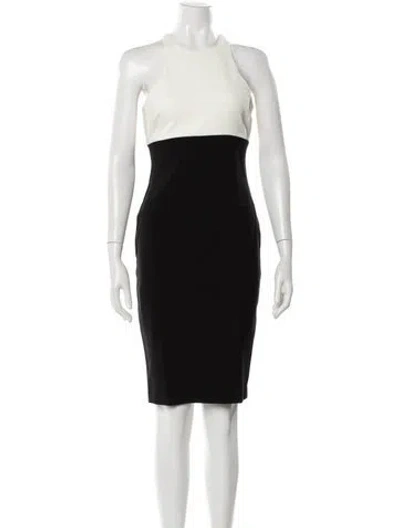Pre-owned Likely Crew Neck Knee-length Dress In Black