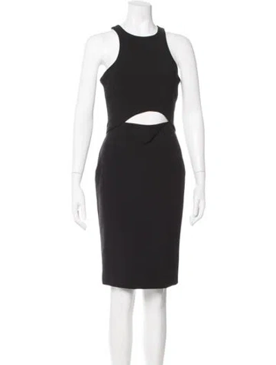 Pre-owned Likely Crew Neck Knee-length Dress In Black