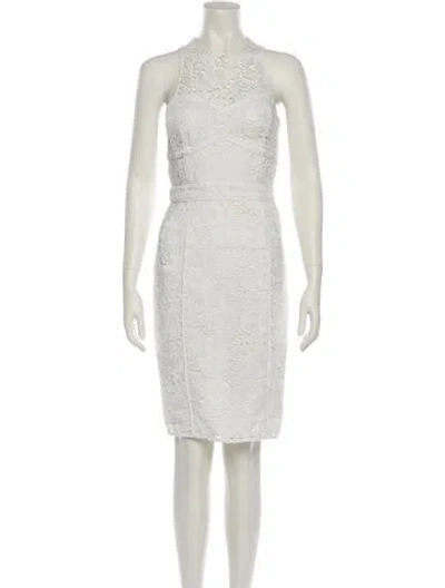 Pre-owned Likely Crew Neck Knee-length Dress In Neutral