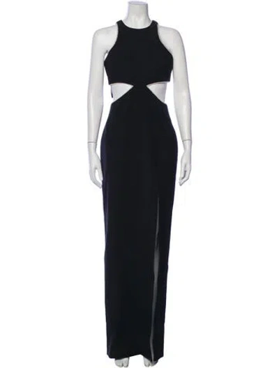 Pre-owned Likely Crew Neck Long Dress In Blue