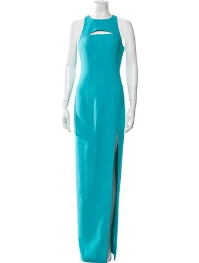 Pre-owned Likely Crew Neck Long Dress In Blue
