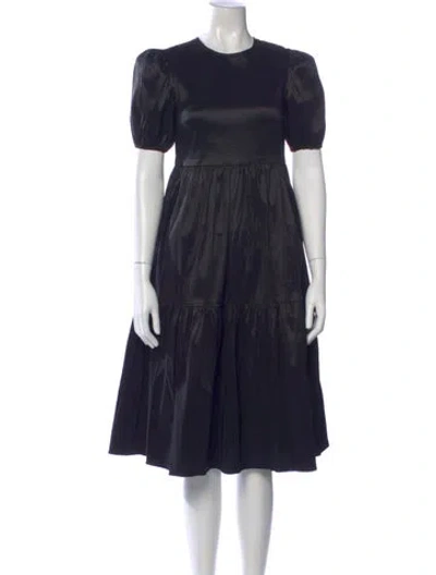 Pre-owned Likely Crew Neck Midi Length Dress In Blue