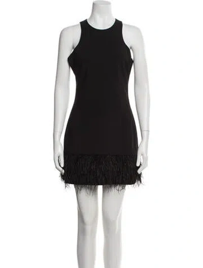 Pre-owned Likely Crew Neck Mini Dress In Black