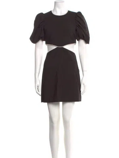 Pre-owned Likely Crew Neck Mini Dress In Black