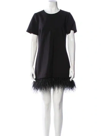 Pre-owned Likely Crew Neck Mini Dress In Black