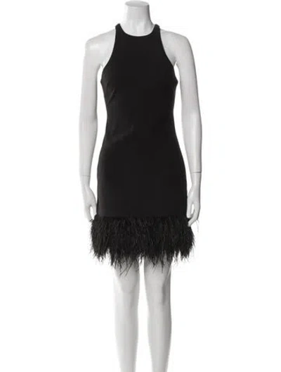 Pre-owned Likely Crew Neck Mini Dress In Black