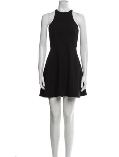 Pre-owned Likely Crew Neck Mini Dress In Black