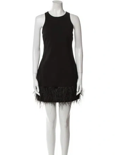Pre-owned Likely Crew Neck Mini Dress In Black