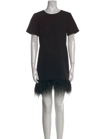 Pre-owned Likely Crew Neck Mini Dress In Black